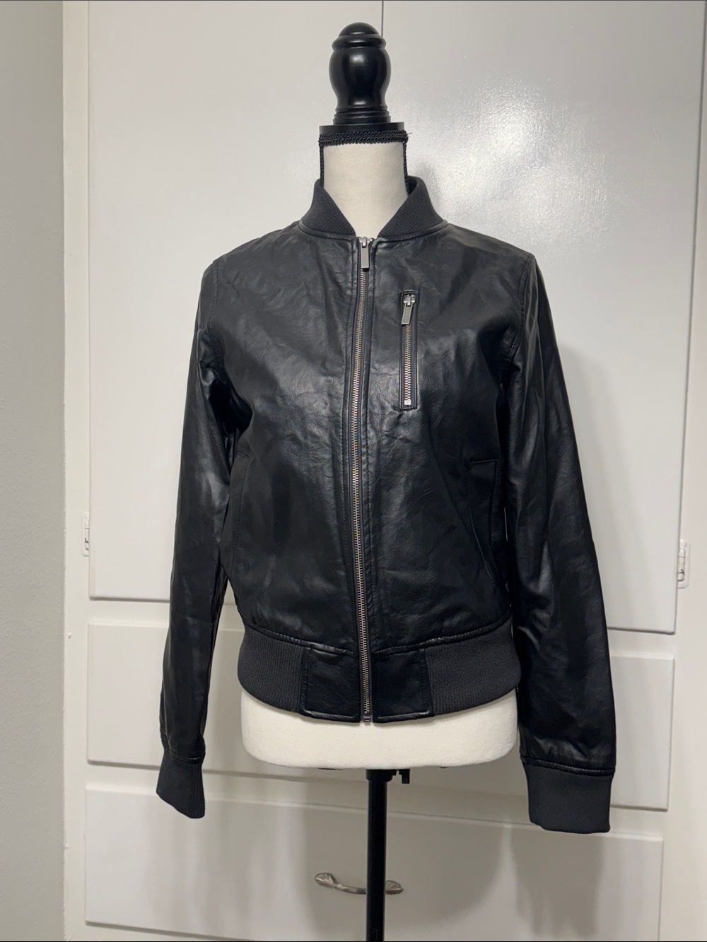 Classic Black Women's Bomber Jacket
